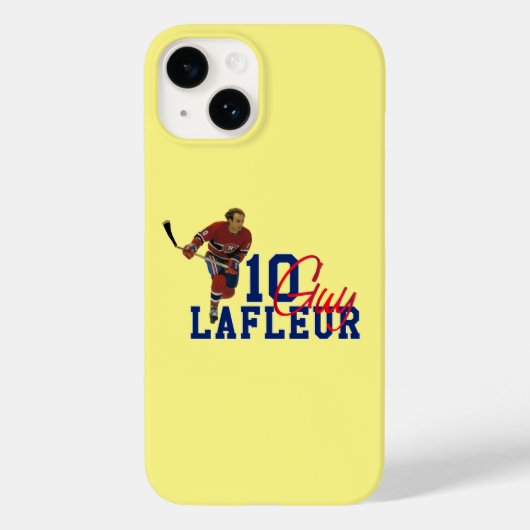 Typ Lafleur Ice Hockey Legende Case-Mate iPhone Hülle (Rückseite)