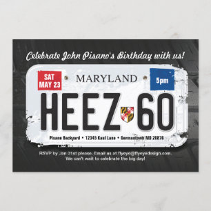 Typ Maryland lädt zum 60. Geburtstag ein Einladung