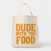 Typ mit der Nahrungsmittelorange Tragetasche (Vorne)