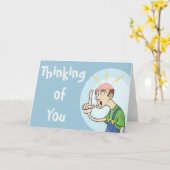 Typ mit exponiertem Gehirn Karte (Gelbe Blume)