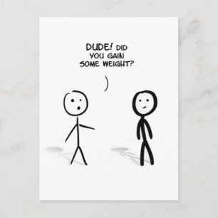 Typ mit Fettstift Postkarte