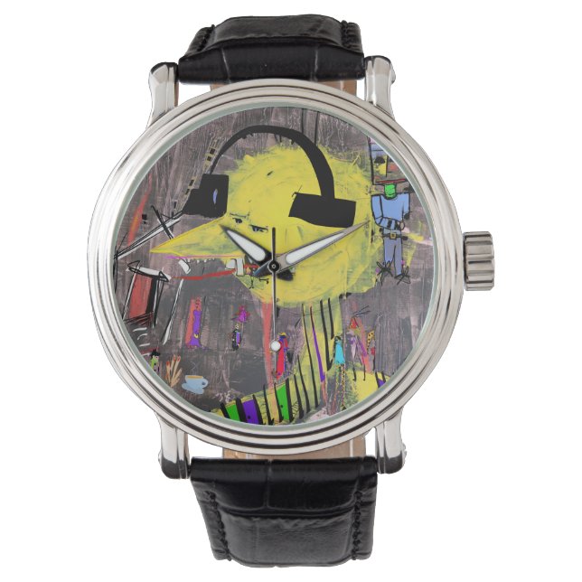 TYP MIT KOPFANGEN ARMBANDUHR (Vorderseite)