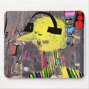 TYP MIT Kopfhörern Mousepad