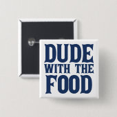 Typ mit Lebensmittelblau Button (Vorne & Hinten)