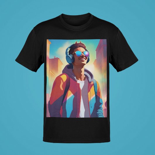 Typ Musikportrait Cool Swag Young Typ Style T-Shirt