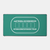 Typ Nachttisch Texas Hold'em Green White Poker Schreibtischunterlage (Vorderseite)