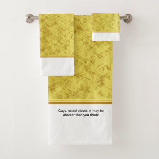 Typ, nah stehen, es kann kurz sein als Sie Badhandtuch Set