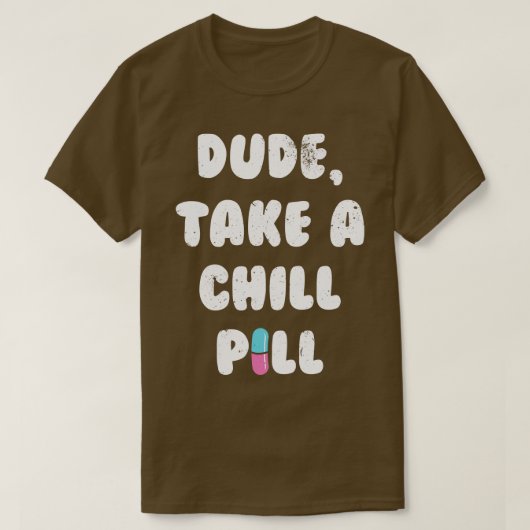 Typ nimmt eine Tablette T-Shirt (Design vorne)