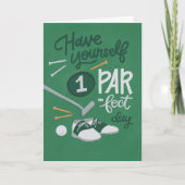 Typ oder Golffahrtkarte mit Spaß Karte (Vorderseite)