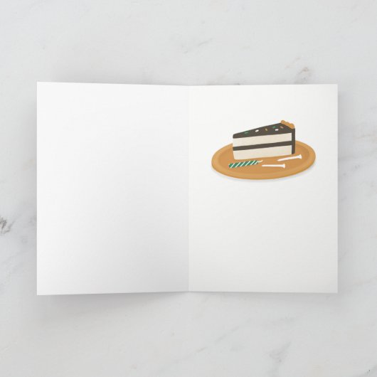 Typ oder Golffahrtkarte mit Spaß Karte (Innenseite)