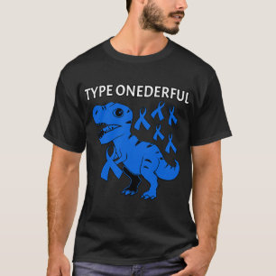 Typ onderful T-Rex Typ-1 Diabetes Awareness T-Shirt