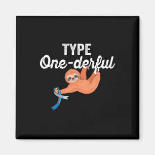 Typ Onederful Lazy Niedlich Sloth Typ 1 Diabetes A Magnet