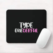 Typ oneful Typ 1 Diabetes Awareness Mousepad (Mit Mouse)