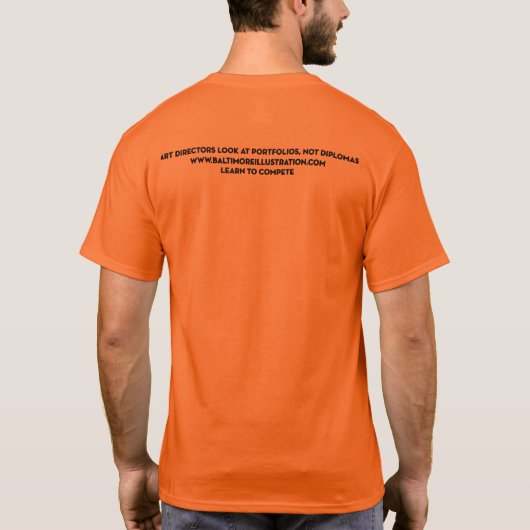 Typ (Orange)-T - Shirt (Rückseite)