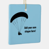 Typ Paragliding-Grafik - benutzerdefinierter Text Keramikornament (Rechts)