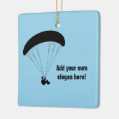 Typ Paragliding-Grafik - benutzerdefinierter Text Keramikornament (Links)
