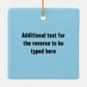 Typ Paragliding-Grafik - benutzerdefinierter Text Keramikornament (Rückseite)