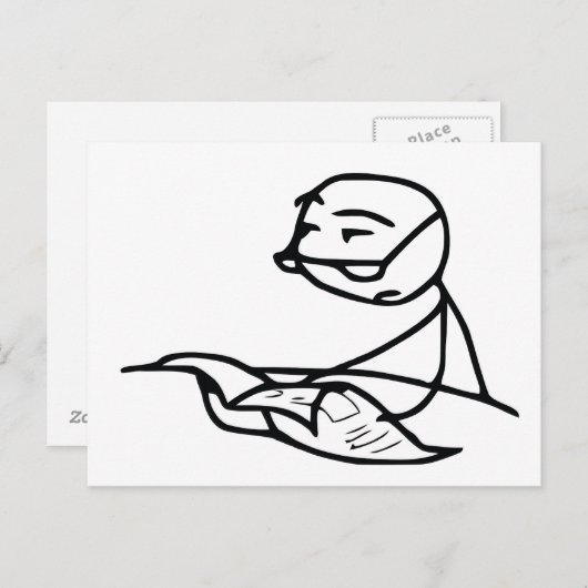 Typ Postkarte (Vorne/Hinten)