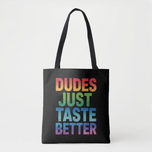 Typ probieren einfach besser Gay Pride LGBTQ Tasche (Vorderseite)