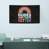 Typ probieren einfach besser Gay Rainbow LGBTQ Banner (Messeveranstaltung)