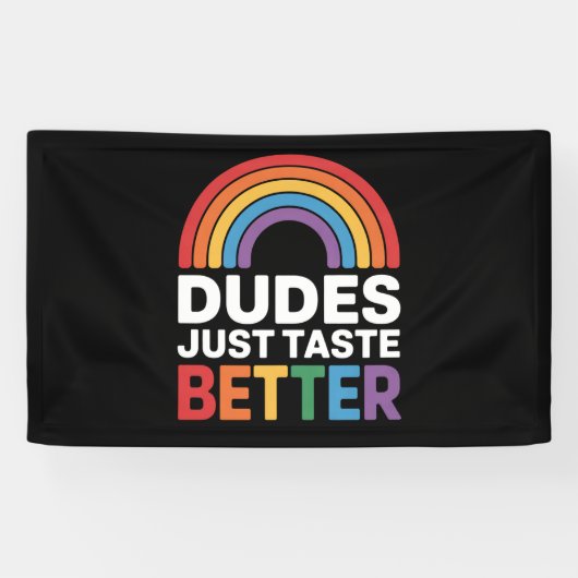 Typ probieren einfach besser Gay Rainbow LGBTQ Banner (Horizontal)