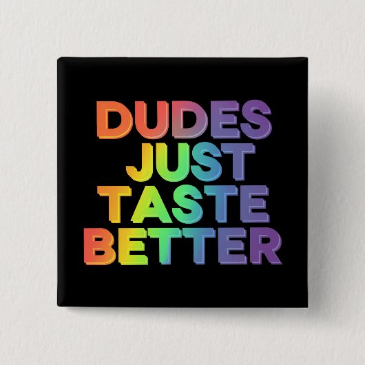 Typ probieren einfach bessere Rainbow Gay Pride LG Button (Vorderseite)