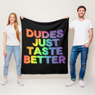 Typ probieren einfach bessere Rainbow Gay Pride LG Fleecedecke
