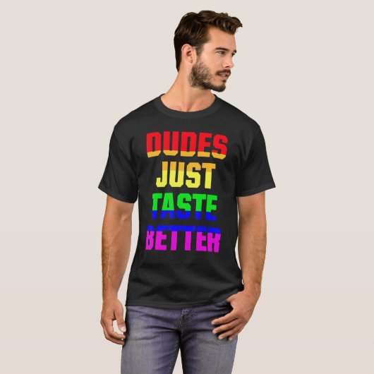 Typ probieren einfach besseren LGBT-Gay Pride T-Shirt (Vorne ganz)