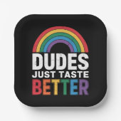 Typ probieren einfach ein LGBTQ-Geschenk für Gay P Pappteller (Vorderseite)