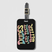 Typ probieren einfach einen besseren LGBT Gay Prid Gepäckanhänger (Vorderseite Vertikal)