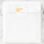 Typ - Puzzle Quadratischer Aufkleber (Tasche)