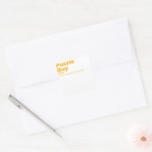 Typ - Puzzle Quadratischer Aufkleber (Umschlag)