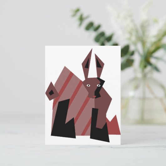 Typ Rabbit Postkarte (Stehend Vorderseite)