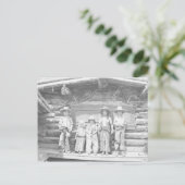 Typ Ranch Foto von Kindern in Cowboykleidung Postkarte (Stehend Vorderseite)