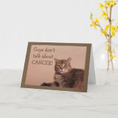 Typ reden nicht über Krebs Karte (Gelbe Blume)