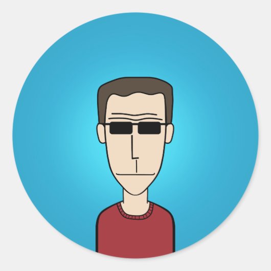 Typ Runder Aufkleber (Vorderseite)