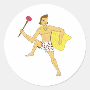 Typ Runder Aufkleber