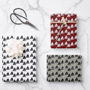 Typ Sailboat Geschenkpapier Set