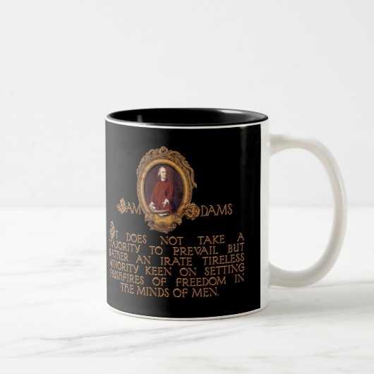 Typ Samuel Adams, zorniges und unermüdlicher Zweifarbige Tasse (Rechts)