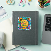 Typ sei netter Spaß mit farbenfroher Freundlichkei Aufkleber