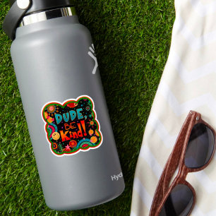 Typ sei netter Spaß mit farbenfroher Freundlichkei Aufkleber