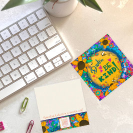 Typ Seien Sie nette Inspirivity Hummel Kindness Ca Quadratische Visitenkarte