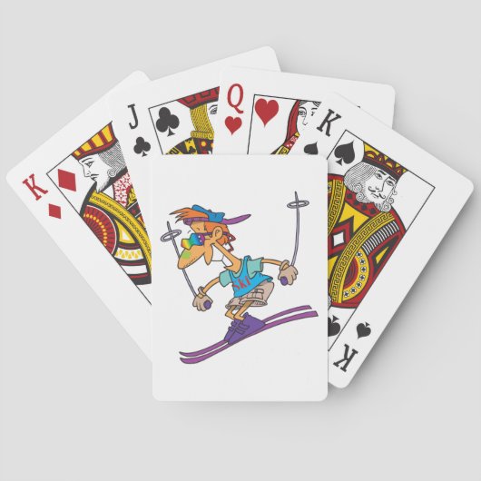 Typ Skifahren Spielkarten (Rückseite)