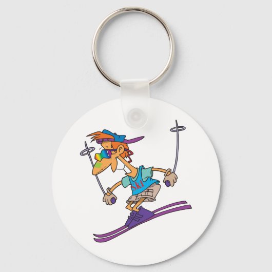 Typ Skiing Schlüsselanhänger (Vorderseite)