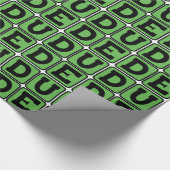 TYP Slang Bro Funny Four Letter Design Slacker Geschenkpapier (Ecke)