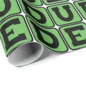TYP Slang Bro Funny Four Letter Design Slacker Geschenkpapier (Rolleneckpunkt)