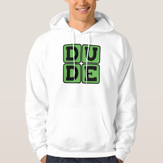 TYP Slang Bro Funny Four Letter Design Slacker Hoodie (Vorderseite)
