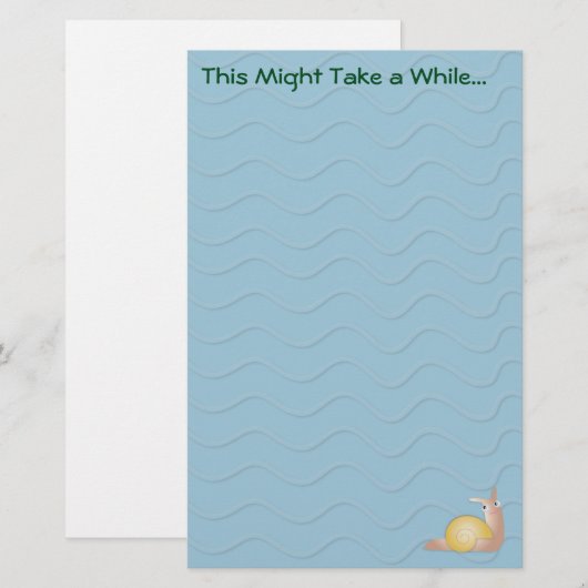 Typ Snailey Briefpapier (Vorne/Hinten)