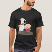 Typ Stewie und Brian schockiert T-Shirt (Vorderseite)