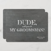 Typ | TRAUZEUGE | TRAUZEUGE Funny Vorschlag Einladung (Vorne/Hinten)